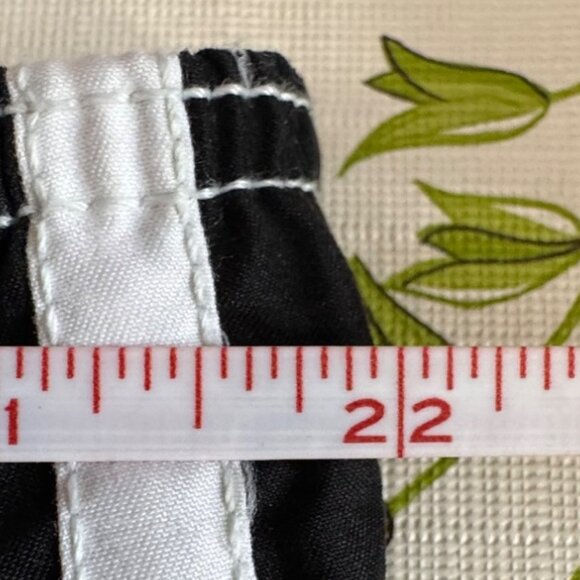 Op Mens Swim Trunks With White Stitching Drawstring Waist & Dual Navy Blue 3X - Picture 6 of 7